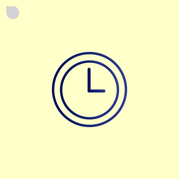 Hodiny, čas ikonu — Stockový vektor