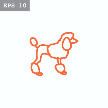 Fransız kaniş köpek simgesi