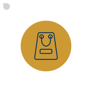 Kağıt alışveriş çantası simgesi