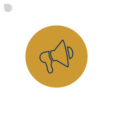 hoparlör, megafon simgesi