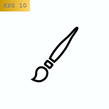 Sanatçı boya fırça simgesini