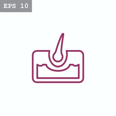 insan saç ve Cilt simgesini