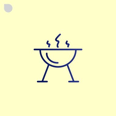 mangal barbekü, ızgara simgesi için