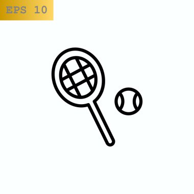 tenis raketi ve top simgesi