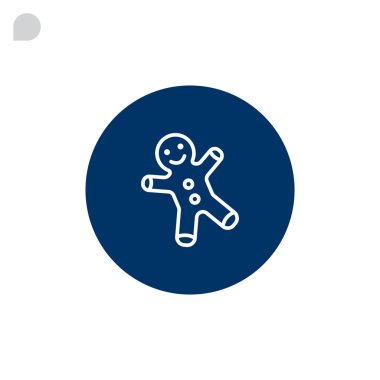 Noel zencefilli kurabiye simgesi