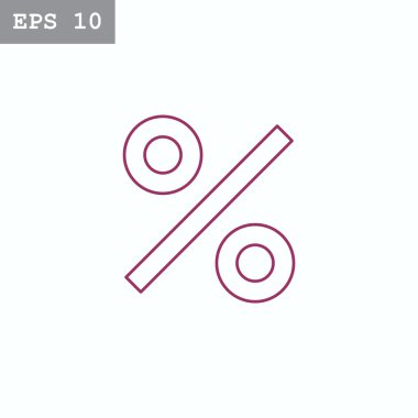 yüzde işareti simgesi