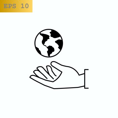 el ele tutuşan dünya simgesi