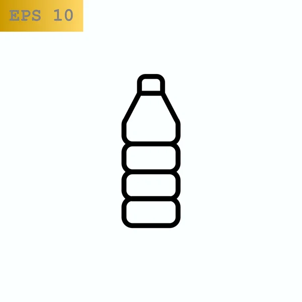Icona bottiglia d'acqua di plastica — Vettoriale Stock