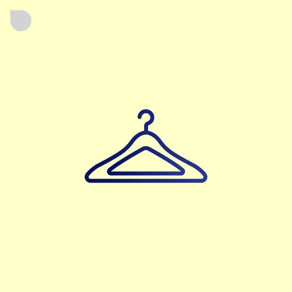 Empty clothing hanger icon — Stock Vector