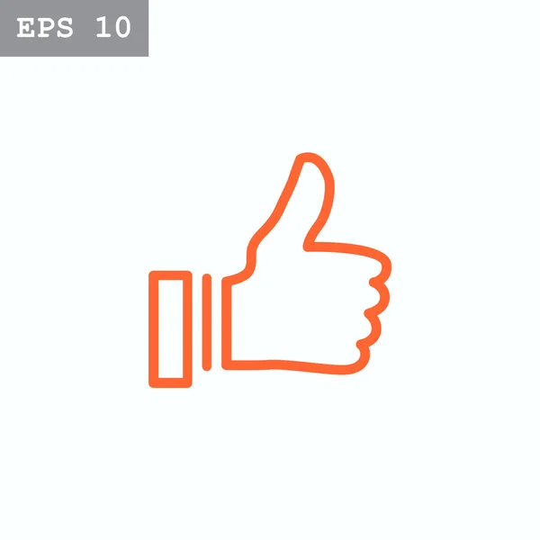 Thumb up, ok icon — Stock Vector