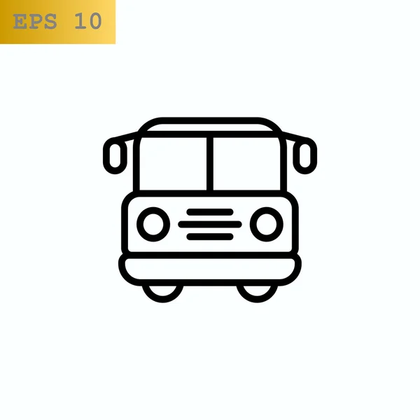 Pictogram schoolbus — Stockvector