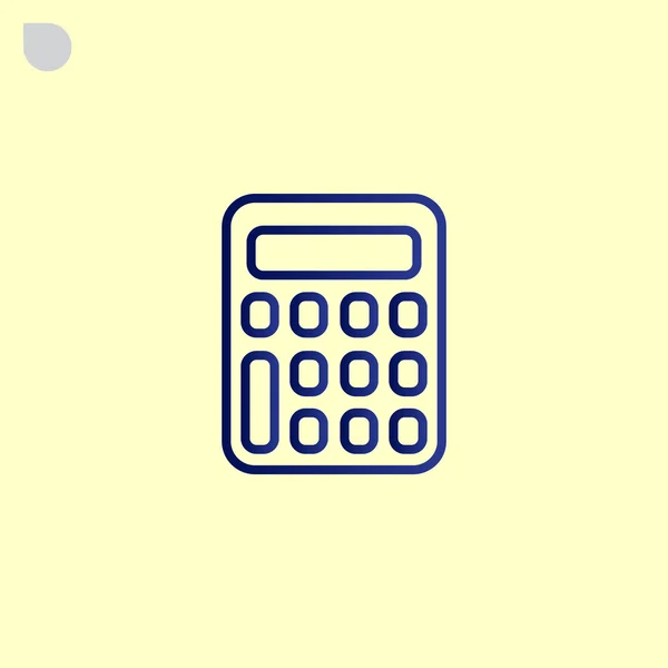 Contabilidad, icono de la calculadora — Vector de stock