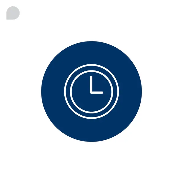 Reloj, icono de tiempo — Vector de stock