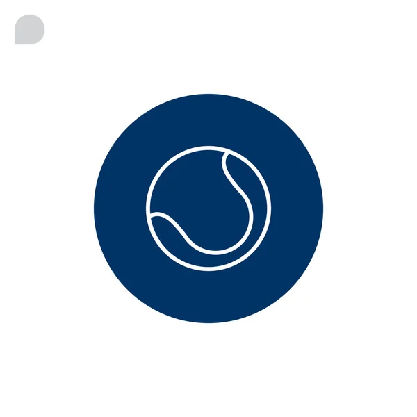 Icona della palla da tennis — Vettoriale Stock