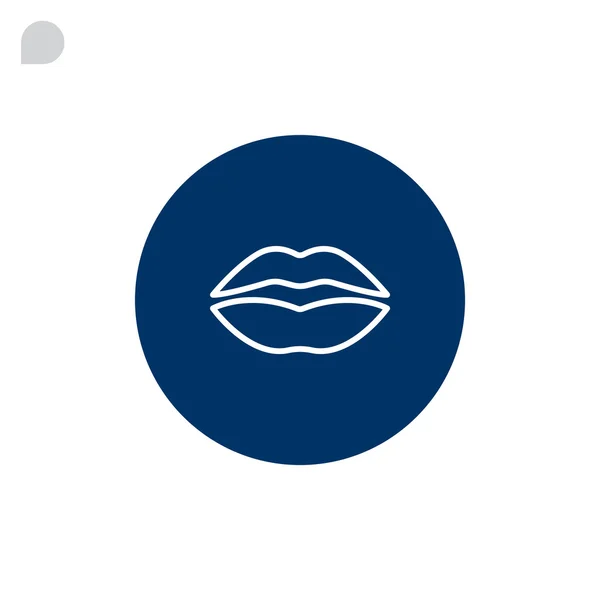 Human lips icon — Stock Vector