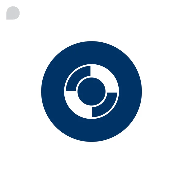 Záchranný pás, záchranný kruh ikonu — Stockový vektor