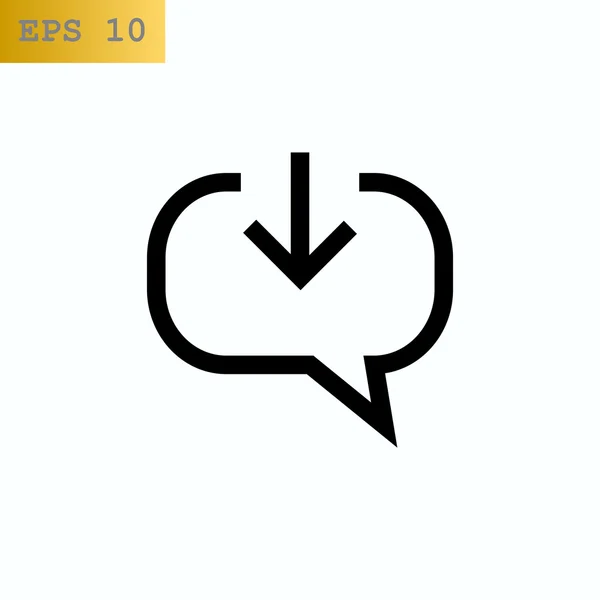 Icono de mensaje de chat — Vector de stock