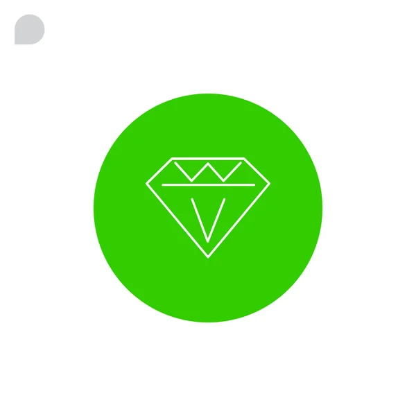 Ikona klejnotu diamentowego — Wektor stockowy