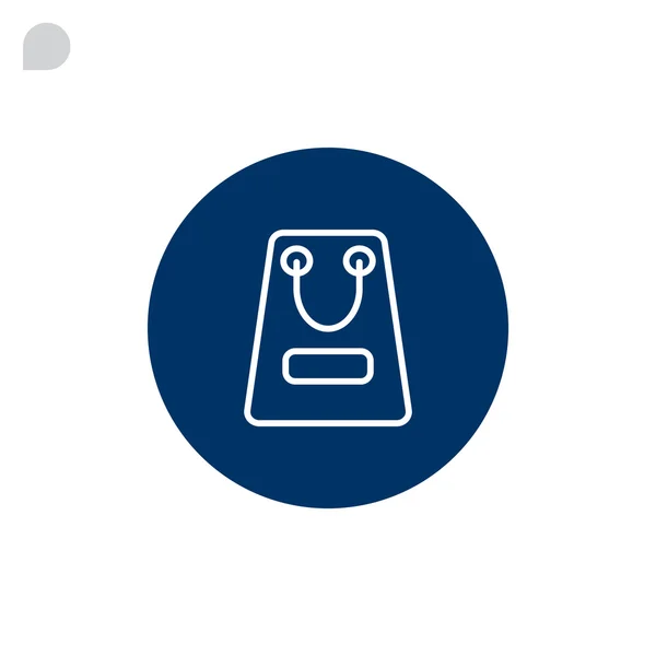 Paper shopping bag icon — Stock Vector