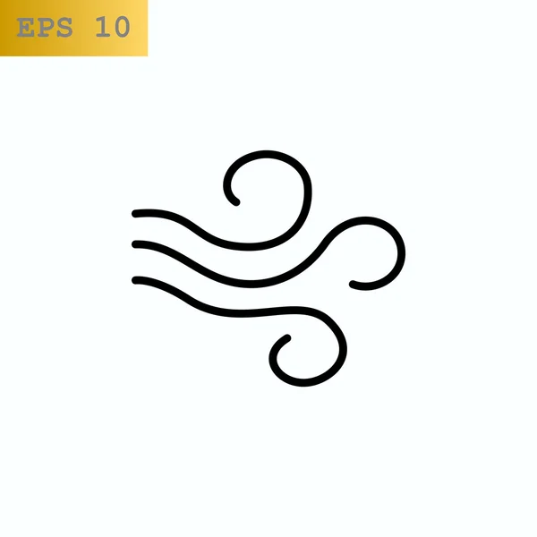 Blowing wind icon — Stock Vector