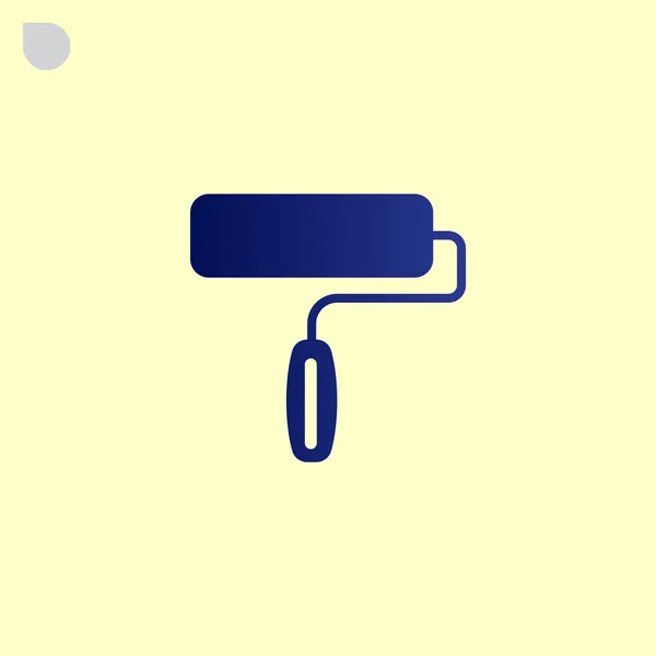 Schilderij roller pictogram — Stockvector