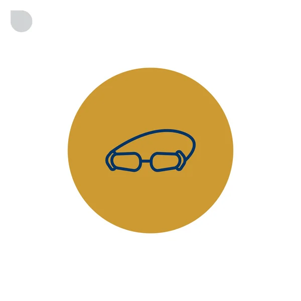 Ícone de óculos de natação — Vetor de Stock