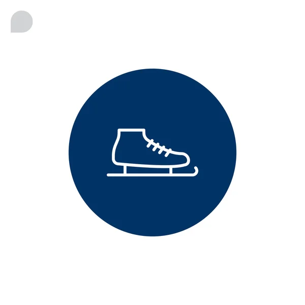 Ice skating boot icon — Stock Vector