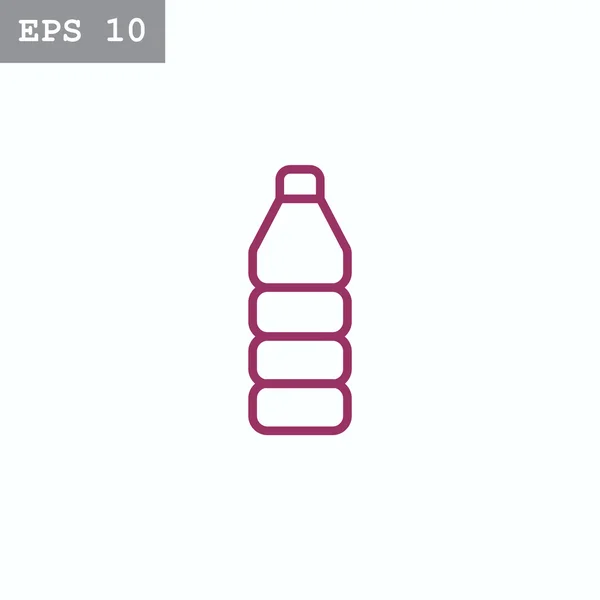 Plastikowe butelki wody ikona — Wektor stockowy