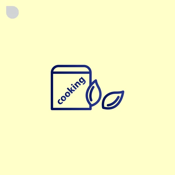 Keuken container voor granen pictogram — Stockvector