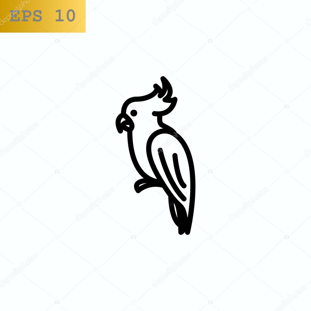 parrot bird icon