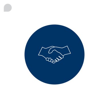 iş el sıkışma simgesi