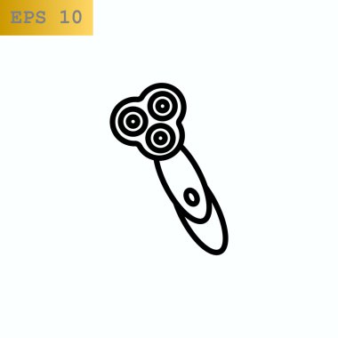 Elektrikli tıraş makinesi simgesini