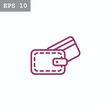 M-cüzdan ile kredi kartı simgesi