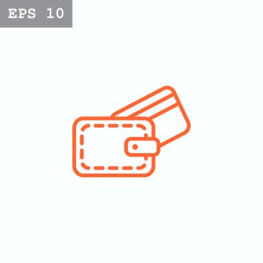 M-cüzdan ile kredi kartı simgesi