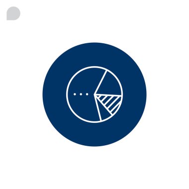 Pasta grafik diyagramı simgesi