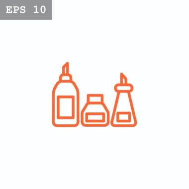 mutfak şişeler, konteyner simgesi