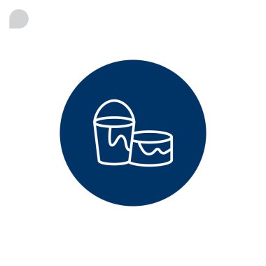 kova ve boya simgesiyle olabilir