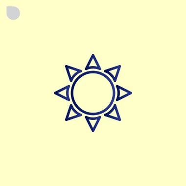 güneş işareti simgesi