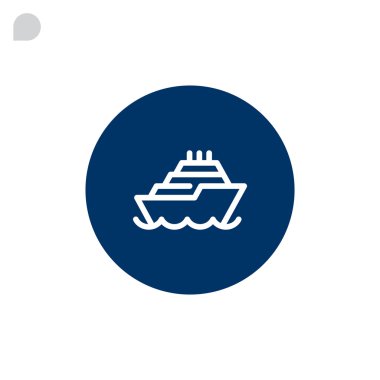 gemi, cruise liner simgesi