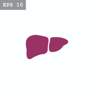 İnsan karaciğer organ simgesi