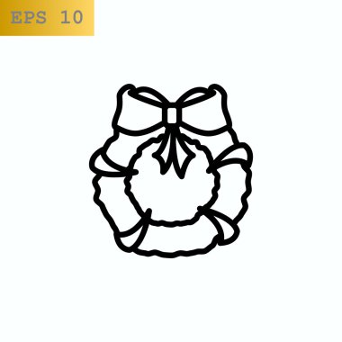 Noel çelenk simgesi