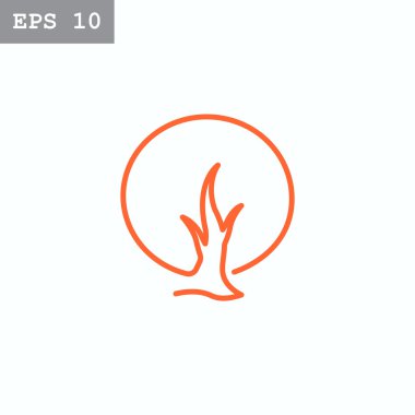 soyut ağaç simgesi