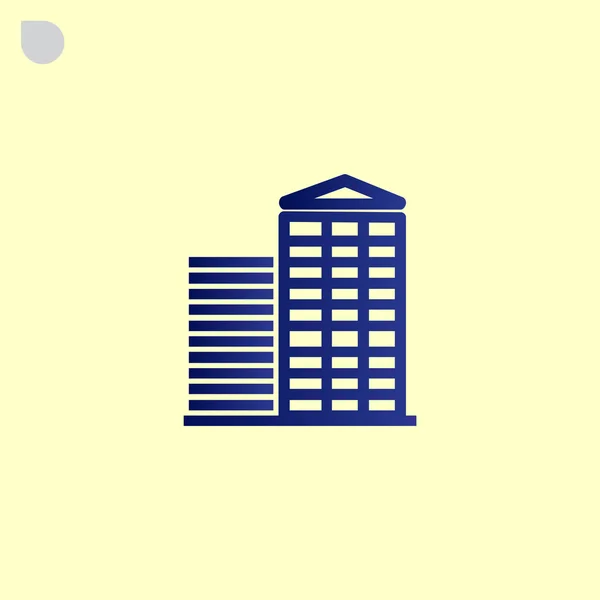 Icono del edificio de apartamentos — Vector de stock