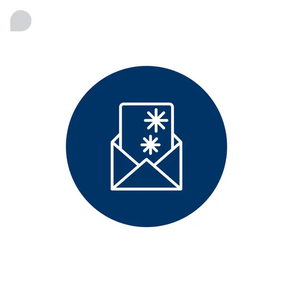 Boże Narodzenie ikony kart okolicznościowych — Wektor stockowy