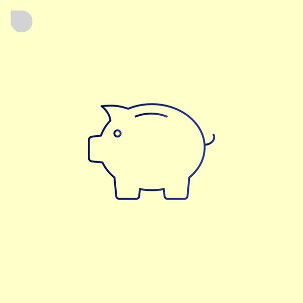 Piggy bank icon — Stock Vector