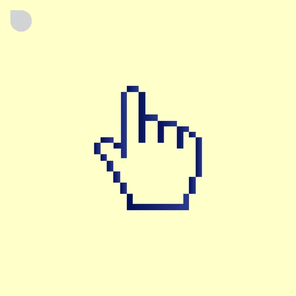 Pictogram van een hand cursor aanwijzer — Stockvector