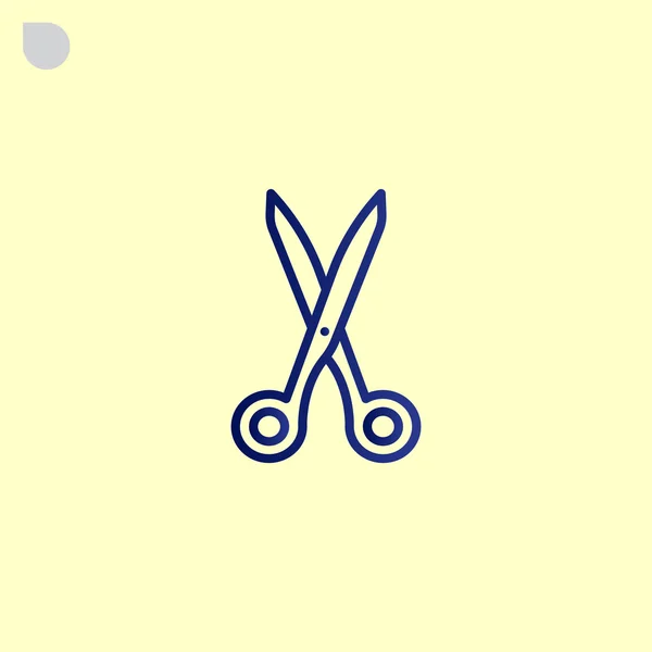 Schere-Werkzeug-Symbol — Stockvektor