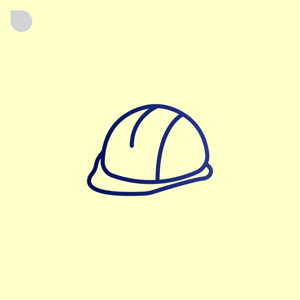 Construcción icono hardhat — Vector de stock