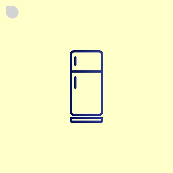Icône réfrigérateur cuisine — Image vectorielle