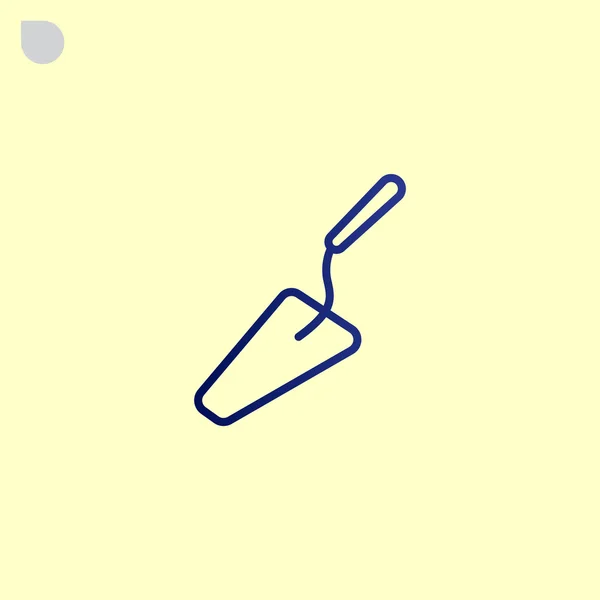 Ícone de ferramenta de espátula — Vetor de Stock